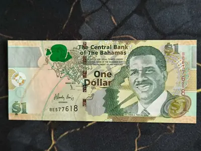 Обява: Банкнота - Бахами - 1 долар UNC | 2015г.