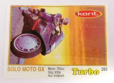 Обява: ⭐ Картинка Turbo Турбо жълто 283 Solo Moto GX ⭐