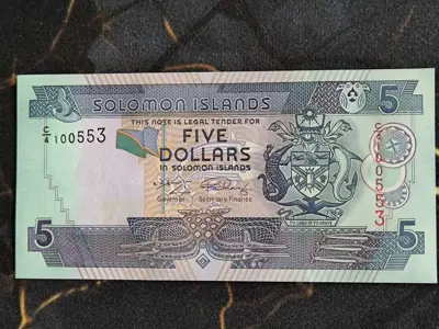 Обява: Банкнота - Соломонови острови - 5 долара UNC | 2009г.
