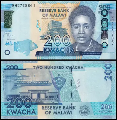 Обява: 🇲🇼 Малави 2020 200 квача UNC нова 🇲🇼