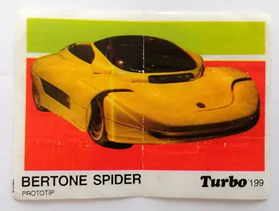 Обява: ⭐ Картинка Turbo Турбо черно 199 Bertone Spider ⭐