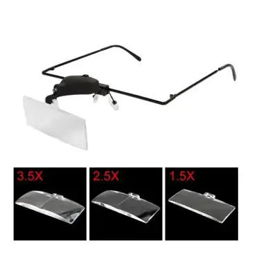 Обява: Очила Лупа С LED лампа - 1,5x, 2,5x, 3,5x увеличение