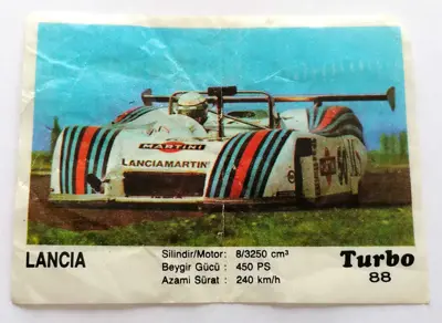 Обява: ⭐ Картинка Turbo Турбо черно 88 Lancia ⭐