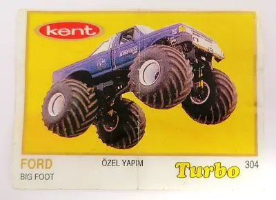 Обява: ⭐ Картинка Turbo Турбо жълто 304 Ford Big Foot ⭐