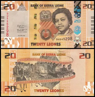 Обява: 🇸🇱 Сиера Леоне 2022 20 леонес UNC нова 🇸🇱