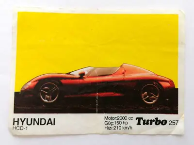 Обява: ⭐ Картинка Turbo Турбо черно 257 Hyundai HCD-1 ⭐