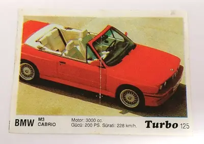 Обява: ⭐ Картинка Turbo Турбо черно 125 BMW M3 Cabrio ⭐