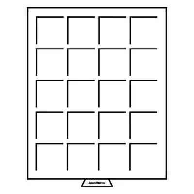 Обява: Leuchtturm MB 20 кутия PVC за монети, 20 монети до 47 мм