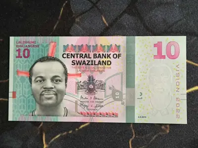 Обява: Банкнота - Свазиленд - 10 емалангени UNC | 2022г.