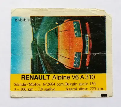 Обява: ⭐ Картинка Би-Бип 131 Renault Alpine V6 A 310 ⭐