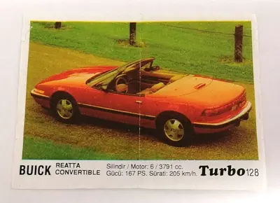 Обява: ⭐ Картинка Turbo Турбо черно 128 Buick Reatta ⭐