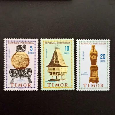 Обява: 🇵🇹 Тимор 1961 5,10 и 20 сентаво Изкуство 🇵🇹