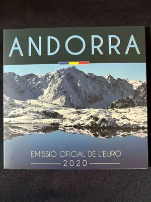 Обява: Андора 2020 - комплектен сет от 1 цент до 2 евро – банков Евро сет BU