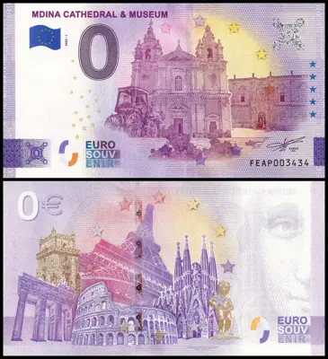 Обява: 🇲🇹 Малта 2022 0 евро Mdina Cathedral and Museum UNC нова 🇲🇹