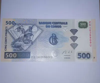 Обява: Конго 500 франка 2013 UNC