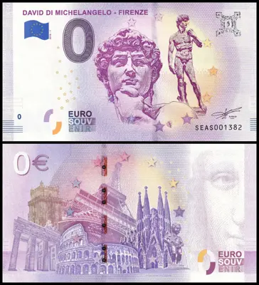 Обява: ⭐ Италия 2018 0 евро David Di Michelangelo - Firenze UNC нова ⭐