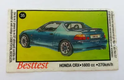 Обява: ⭐ Картинка Besttest Бесттест 35 Honda CRX ⭐