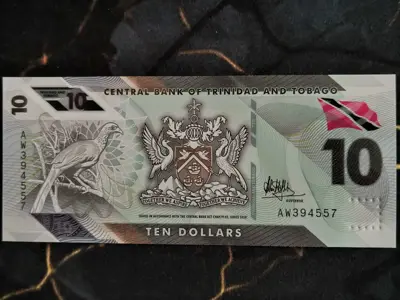 Обява: Банкнота - Тринидад и Тобаго - 10 доларa UNC | 2020г