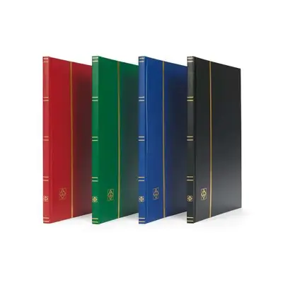 Обява: албум за марки 8 черни листа А4 Leuchtturm BASIC с лого