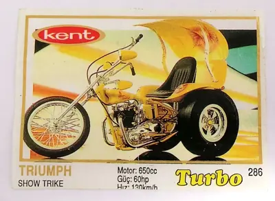 Обява: ⭐ Картинка Turbo Турбо жълто 286 Triumph Show Trike ⭐
