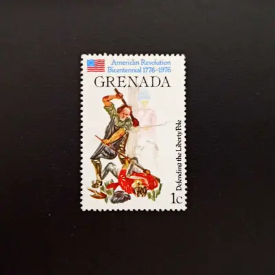 Обява: 🇬🇩 Гренада 1976 1 цент Американска Революция 🇬🇩