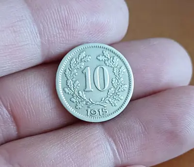 Обява: 10 хелера Австрия 1915
