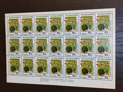 Обява: Пощенски марки "Водни цветя"