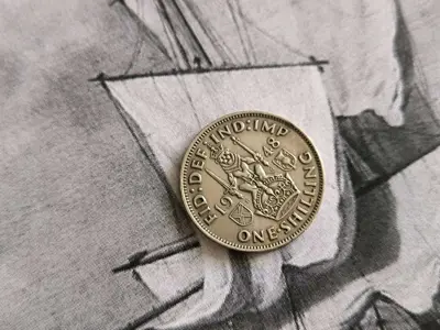 Обява: Монета - Великобритания - 1 шилинг | 1948г.