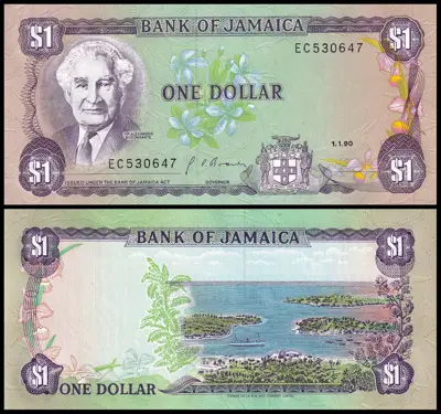 Обява: 🇯🇲 Ямайка 1990 1 долар UNC нова 🇯🇲