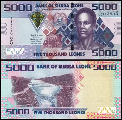 Обява: 🇸🇱 Сиера Леоне 2020 5000 леонес UNC нова 🇸🇱