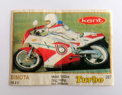 Обява: ⭐ Картинка Turbo Турбо жълто 287 Bimota YB 8 E ⭐