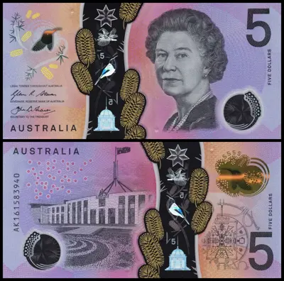 Обява: 🇦🇺 Австралия 2016 5 долара полимер UNC нова 🇦🇺