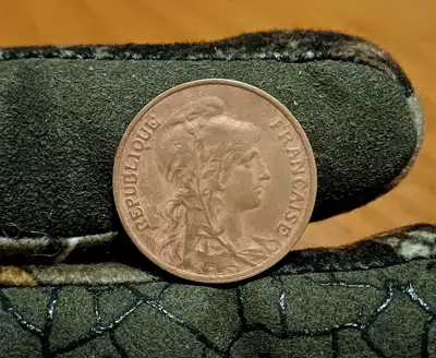 Обява: 5 сентимес Франция 1916 в качество