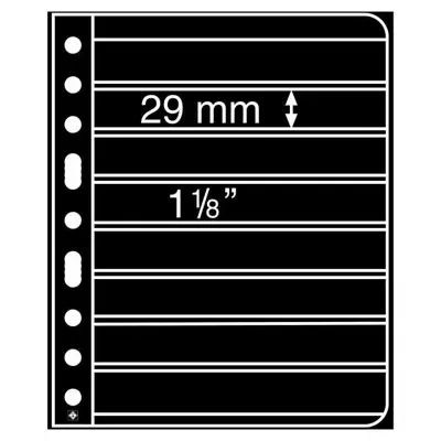 Обява: Leuchtturm Vario 8S листи за марки с 8 реда , опаковка от 5 броя