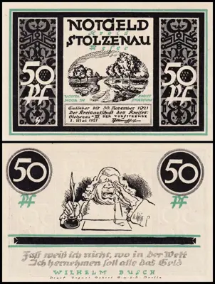 Обява: 🇩🇪 Германия Stolzenau 1921 50 пфенинга UNC нова 🇩🇪