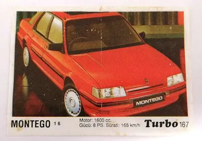 Обява: ⭐ Картинка Turbo Турбо черно 167 Montego 1 6 ⭐