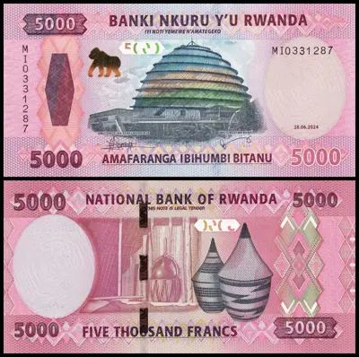 Обява: 🇷🇼 Руанда 2024 5000 франка UNC нова 🇷🇼