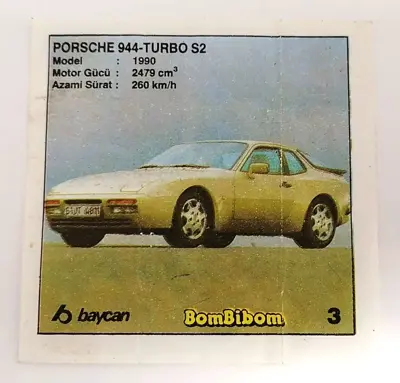 Обява: ⭐ Картинка BomBibom 1-60 3 Porsche 944-Turbo S2 ⭐