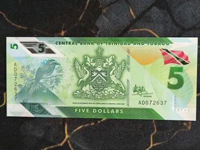 Обява: Банкнота - Тринидад и Тобаго - 5 доларa UNC | 2020г