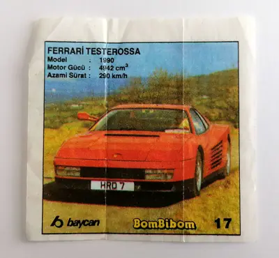 Обява: ⭐ Картинка BomBibom 1-60 17 Ferrari Testerossa ⭐