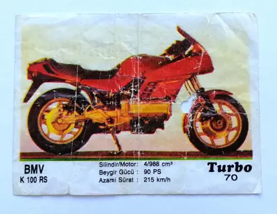 Обява: ⭐ Картинка Turbo Турбо черно 70 BMV K 100 RS ⭐