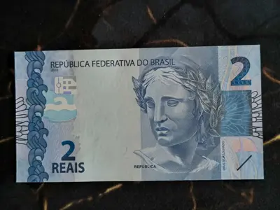 Обява: Банкнота - Бразилия - 2 реала UNC | 2010г.