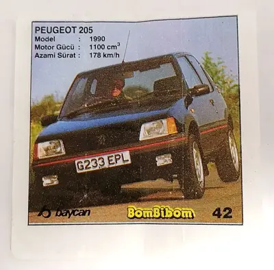 Обява: ⭐ Картинка BomBibom 1-60 42 Peugeot 205 ⭐
