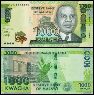 Обява: 🇲🇼 Малави 2021 1000 квача UNC нова 🇲🇼