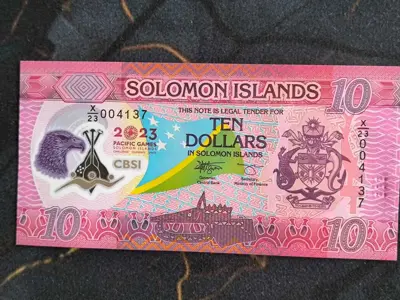 Обява: Банкнота - Соломонови острови - 10 долара UNC | 2023г.