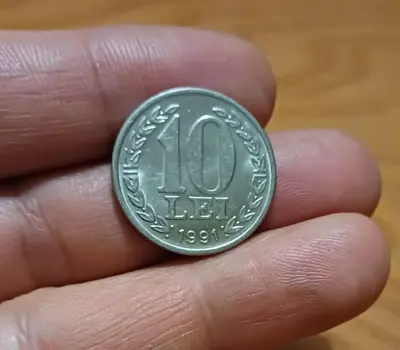 Обява: 10 леи 1991 Румъния с гланца