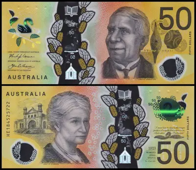 Обява: 🇦🇺 Австралия 2023 50 долара полимер UNC нова 🇦🇺