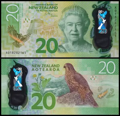 Обява: 🇳🇿 Нова Зеландия 2018 20 долара полимер UNC нова 🇳🇿