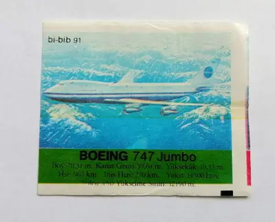 Обява: ⭐ Картинка Би-Бип 91 Boeing 747 Jumbo ⭐
