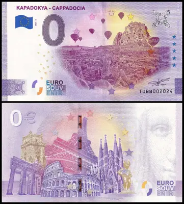Обява: ⭐ Турция 2021 0 евро Kapadokya - Cappadocia UNC нова ⭐